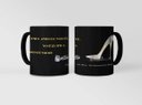 Ver imagem 1 de Caneca Ecf Dia da Mulher - Pares de Sapato Porcelana Preta 325ml