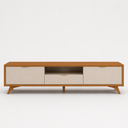 Ver imagem 3 de Painel Ripado Completo com Rack Ayrah - Belaris Móveis:Naturalle Off White
