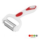 Ver imagem 2 de Descascador Legumes Frutas 3 Tipos Lâmina Aço Inox Julienne Serrilhada Corte Afiado Preciso