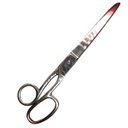 Ver imagem 4 de Tesoura Revestimento Aço Inox Uso Geral Lâminas Alta Qualidade Resistente Alfaiataria Costura