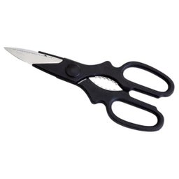 Tesoura Cozinha Aço Inox Corte Multiuso Embalagem Ossos Aves Resistente Anatômica Cabo - 1