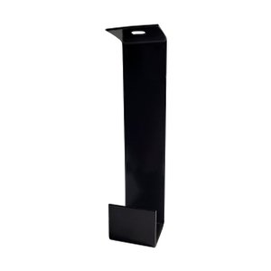 Kit 3 Peças Gancho Longo Perfilado 38x38mm Cor Preta