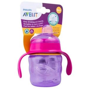 COPO CLASSIC SPOUT CUP COM BICO DE SILICONE 200ML ROSA SCF551/03