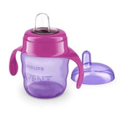 COPO CLASSIC SPOUT CUP COM BICO DE SILICONE 200ML ROSA SCF551/03 - 2