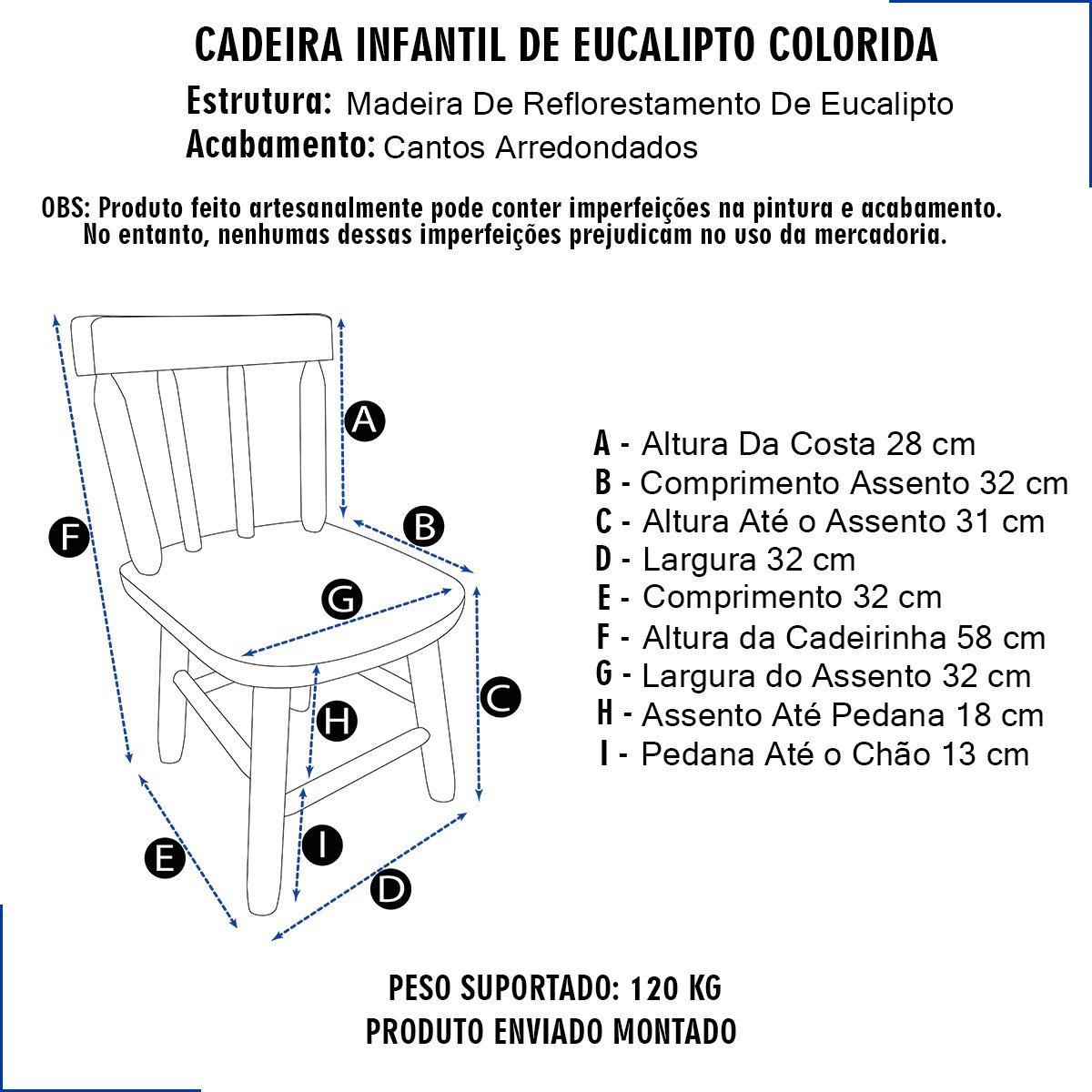 Kit Mesa Mdf Quadrada + Cadeirinhas Disa Cor:2 Cad Azul Turqueza - 5