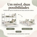 Ver imagem 6 de Treliche Madeira Maciça com Colchões Inclusos Multimóveis CR35686 Branco