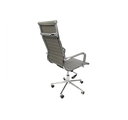 Ver imagem 4 de Cadeira Escritório Cinza Presidente Eames Couro 3301 Alta
