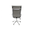 Ver imagem 5 de Cadeira Escritório Cinza Presidente Eames Couro 3301 Alta