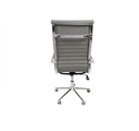 Ver imagem 5 de Cadeira Escritório Cinza Presidente Eames Couro 3301 Alta
