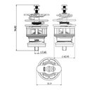 Ver imagem 4 de Kit Reparo com Mola para Válvula de Descarga Docol Ri-484 1 1/4" Blukit