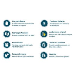 Kit Reparo com Mola para Válvula de Descarga Docol Ri-484 1 1/4" Blukit - 5