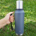 Ver imagem 7 de Garrafa Térmica Chimarrão Café Tererê Parede Dupla de Inox com Alça 1 Litro Everest Soprano Cinza