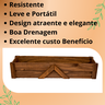 Jardineira de Plantas Decoração Madeira Pinus Marrom G -15x17x75 - 3