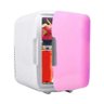 Mini Geladeira Frigobar 2 em 1 12v 4l Rosa Trivolt - 5
