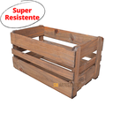 Ver imagem 2 de Caixa Caixote de Decoração Madeira Pinus Marrom G - 45x30x27