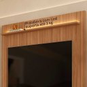 Ver imagem 6 de Rack Painel Sala Tv até 75" Estante Led com 1 Módulo Canela