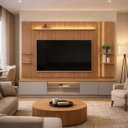 Ver imagem 3 de Rack Painel Sala Tv até 75" Estante Led com 1 Módulo Canela