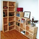 Ver imagem 4 de Caixa Caixote Decoração de Madeira Pinus G - 45x30x27