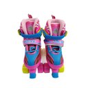 Ver imagem 2 de Patins Roller 4 Rodas Com Kit De Proteção Infantil Rosa:30-33