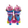 Patins Roller 4 Rodas Com Kit De Proteção Infantil Rosa:30-33 - 2