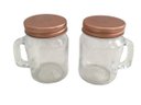 Ver imagem 1 de Porta Sal/pimenta Vidro com Alça e Tampa Rosé 120ml Wincy