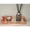 Bandeja Retangular Espelhada Rosé com Detalhes Vazados 26x11x3,5cm - 4