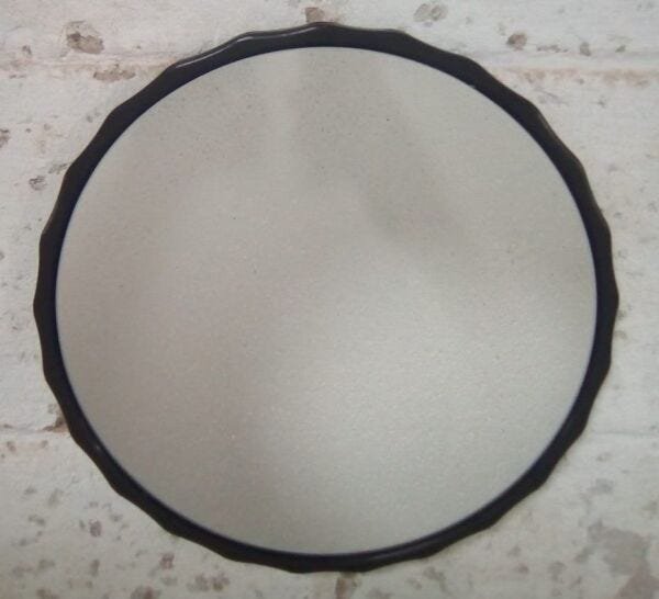 Espelho Decorativo Parede Moldura Polipropileno de 28cm Preto - 2