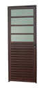 Ver imagem 1 de Porta de Cozinha Alumínio 80 Dir L25 V.Boreal Marrom Corten Brimak