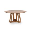 Ver imagem 4 de Mesa de Jantar 4 Lugares Redonda Madeira Maciça Cecília Marrom/Jequitibá