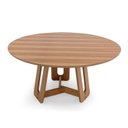 Ver imagem 7 de Mesa de Jantar 4 Lugares Redonda Madeira Maciça Cecília Marrom/Jequitibá