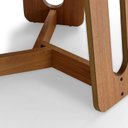 Ver imagem 6 de Mesa de Jantar 4 Lugares Redonda Madeira Maciça Cecília Marrom/Jequitibá