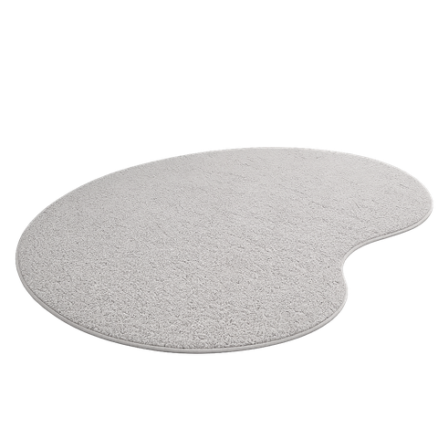 Tapete Sala Milano Soft Orgânico Antiderrapante:Cinza/1.98x2.48