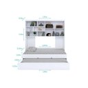 Ver imagem 4 de Quarto Modulado Encanto com Guarda-roupa 2 Portas, Módulo Aéreo e Cama com Auxiliar - Móveis Leartam