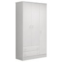 Ver imagem 4 de Guarda-Roupa 2617 e Cômoda Infantil 2561 Doce Sonho Branco Brilho - Qmovi