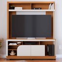 Ver imagem 2 de Estante Home Theater Belaya Freijó/off White Matte para Tv até 65” - Colibri