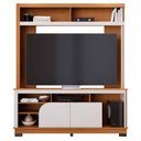 Ver imagem 1 de Estante Home Theater Belaya Freijó/off White Matte para Tv até 65” - Colibri