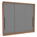 Ver imagem 4 de Guarda Roupa Casal 220cm com 3 Portas de Correr e 4 Gavetas 240837 Valência Politorno Móveis