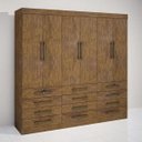 Ver imagem 2 de Guarda-Roupa Casal Mônaco 6 Portas 12 Gavetas D' Doro