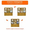 Ver imagem 4 de Guarda-Roupa Casal Mônaco 6 Portas 12 Gavetas D' Doro