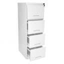 Ver imagem 2 de Arquivo de Aço 4 Gavetas Branco - Ultra Móveis