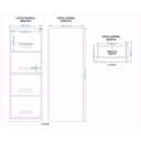 Ver imagem 3 de Arquivo de Aço 4 Gavetas Branco - Ultra Móveis