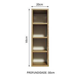 Adega Madesa 20 cm para Cozinhas Glamy, Reims e Agata Rustic Cor:Rustic - 2