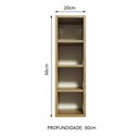 Ver imagem 2 de Adega Madesa 20 cm para Cozinhas Glamy, Reims e Agata Rustic Cor:Rustic