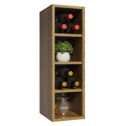 Adega Madesa 20 cm para Cozinhas Glamy, Reims e Agata Rustic Cor:Rustic - 4