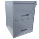 Ver imagem 1 de Arquivo de Aço 2 Gavetas Cinza - Ultra Móveis