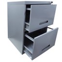 Ver imagem 2 de Arquivo de Aço 2 Gavetas Cinza - Ultra Móveis