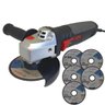 Esmerilhadeira Angular Skil 9002 Elétrica 220V 700W 11000rpm 4 1/2" + 5 Discos Abrasivos Bosch - 1