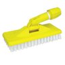 Suporte Lt Escova Macia Limpeza de Piscinas, Azulejos e Banheiro Bralimpia - Amarela - 1