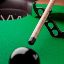 Cruzeta para Taco de Bilhar: Fancho 3d com Suporte Robusto -preto - 4