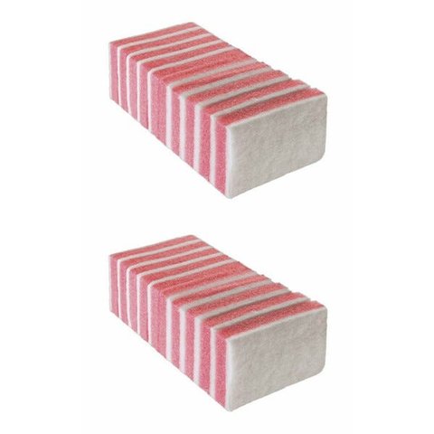 Esponja Não Risca Multiuso Dupla Face Suave SuperPro Bettanin Rosa 20 Unidades